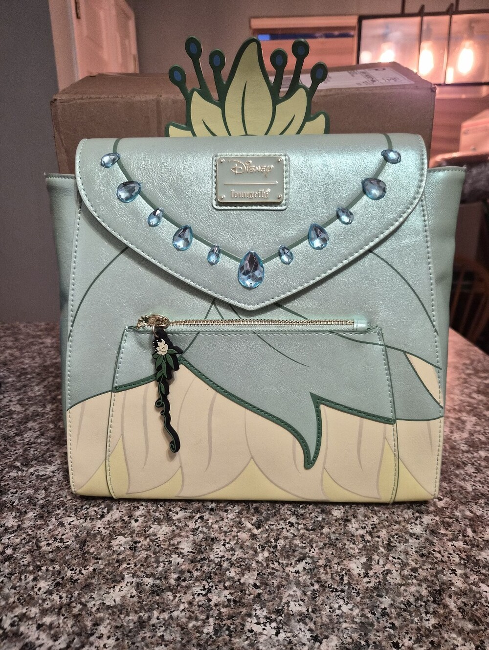 Loungefly Disney Tiana Mint Green Mini Backpack
